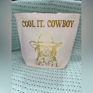 Large Tote Bag: Cowboy